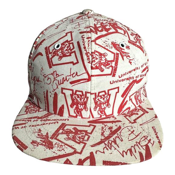 Vintage University Of Wisconsin Snapback Hat - Picture 1 of 2
